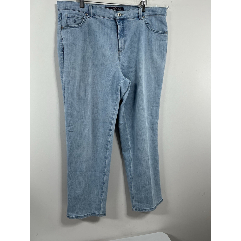 Womans Excellent Gloria Vandirbilt Lite Blue Jeans 16 W 0048/T-2
